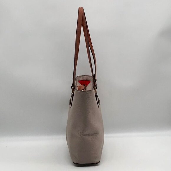 Dooney & Bourke Gray Pebbled Grain Lexington Shopper Tote - Picture 3 of 12